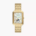 Fossil Raquel ES5398 Women’s Watch – Mother-of-Pearl Dial, Gold-Tone Bracelet & Sun & Moon Display