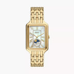 Fossil Raquel ES5398 Women’s Watch – Mother-of-Pearl Dial, Gold-Tone Bracelet & Sun & Moon Display