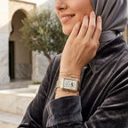 Fossil Raquel ES5399 Women’s Watch – Mother-of-Pearl Dial, Two-Tone Bracelet & Sun & Moon Display