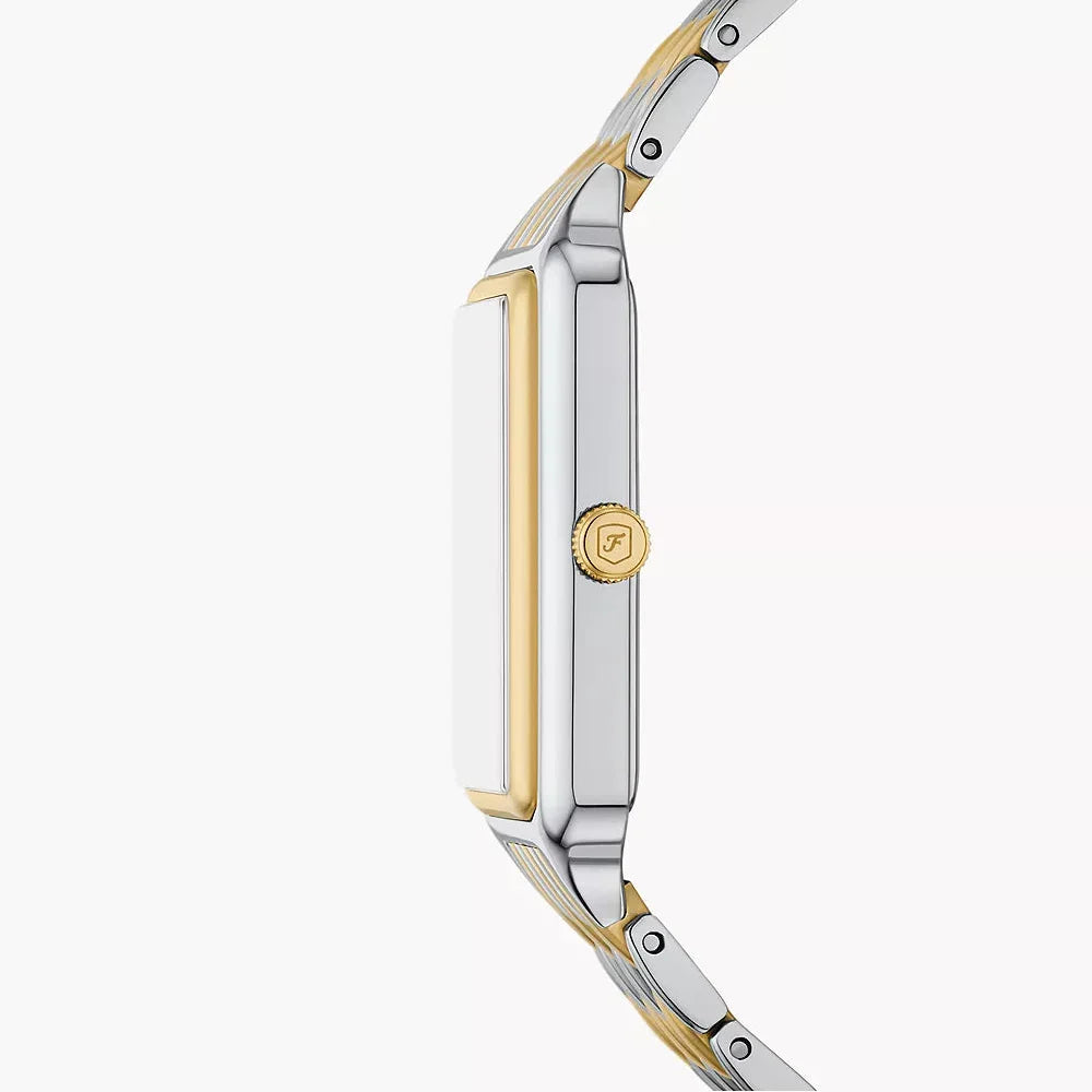 Fossil Raquel ES5399 Women’s Watch – Mother-of-Pearl Dial, Two-Tone Bracelet & Sun & Moon Display