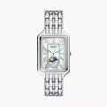 Fossil Raquel ES5400 Women’s Watch – Mother-of-Pearl Dial, Silver-Tone Bracelet & Sun & Moon Display