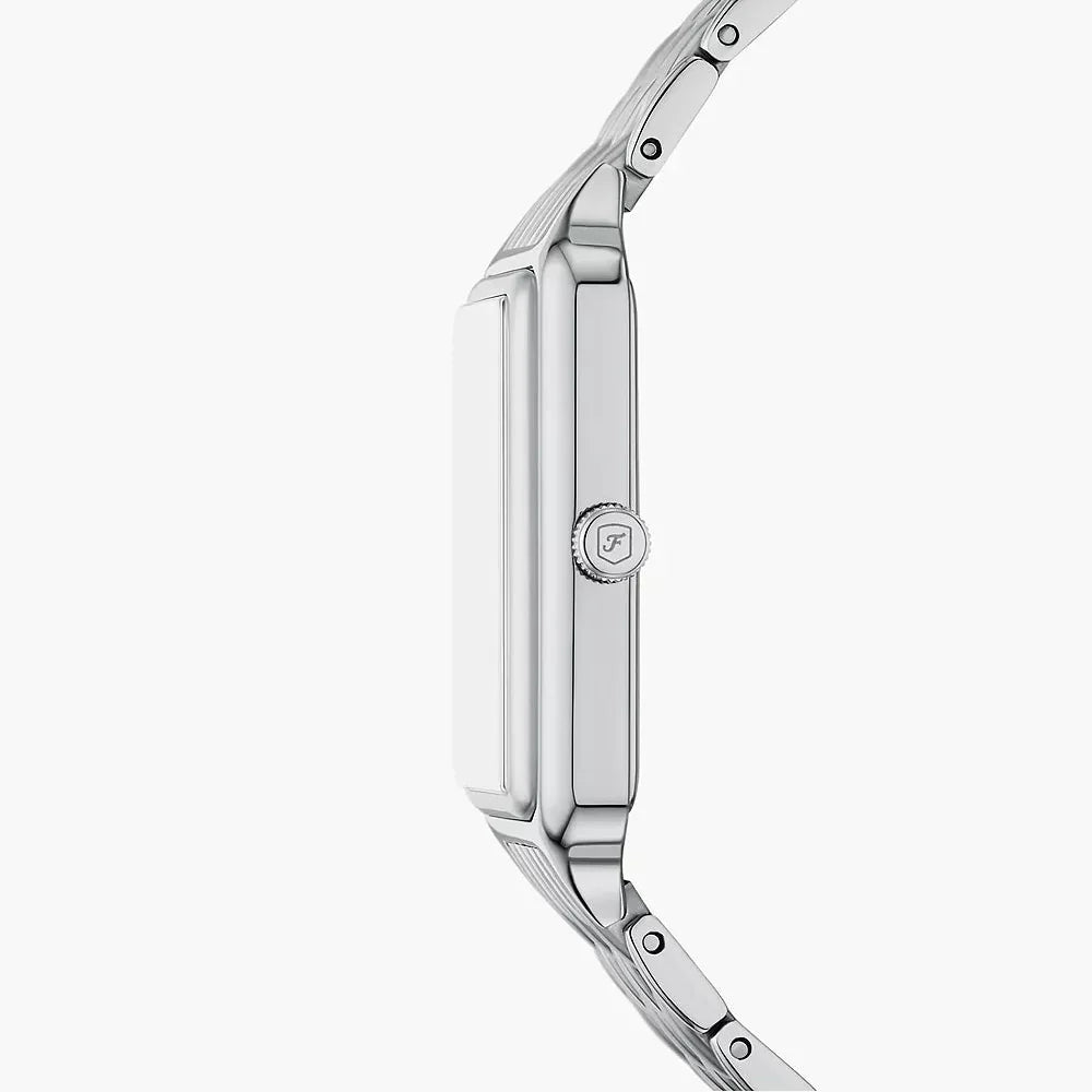 Fossil Raquel ES5400 Women’s Watch – Mother-of-Pearl Dial, Silver-Tone Bracelet & Sun & Moon Display