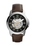 Fossil ME3100 45mm Men’s Automatic Watch – Skeleton Dial & Genuine Leather Strap