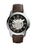 Fossil ME3100 45mm Men’s Automatic Watch – Skeleton Dial & Genuine Leather Strap