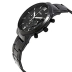 Fossil FS5474 44mm Men’s Quartz Watch – Black Dial & Black Strap