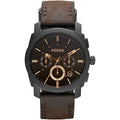 Fossil Machine Flight FS4656 42mm Men’s Chronograph Watch – Brown Dial & Brown Genuine Leather Strap