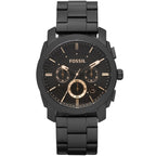 Fossil Machine FS4682 42mm Men’s Chronograph Watch – Black Dial & Black Stainless Steel Bracelet