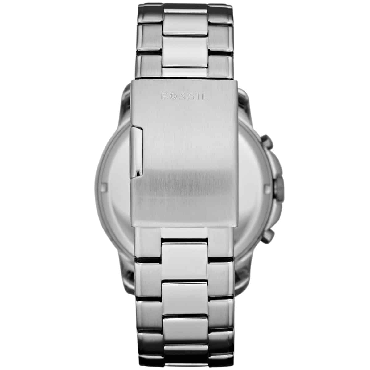 Fossil Grant FS4736 44mm Men’s Chronograph Watch – Black Dial & Silver-tone Stainless Steel Bracelet