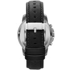 Fossil Grant FS4812 44mm Men’s Chronograph Watch – Black Dial & Black Genuine Leather Strap