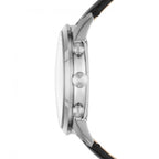 Fossil Townsman FS5396 44mm Men’s Quartz Watch – Black Dial & Black Genuine Leather Strap