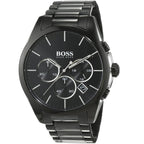 Hugo Boss Onyx 1513365 44mm Men’s Chronograph Watch – Black Dial & Stainless Steel Bracelet