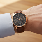Hugo Boss Navigator 1513496 44mm Men’s Chronograph Watch – Grey Dial & Brown Genuine Leather Strap