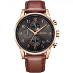 Hugo Boss Navigator 1513496 44mm Men’s Chronograph Watch – Grey Dial & Brown Genuine Leather Strap