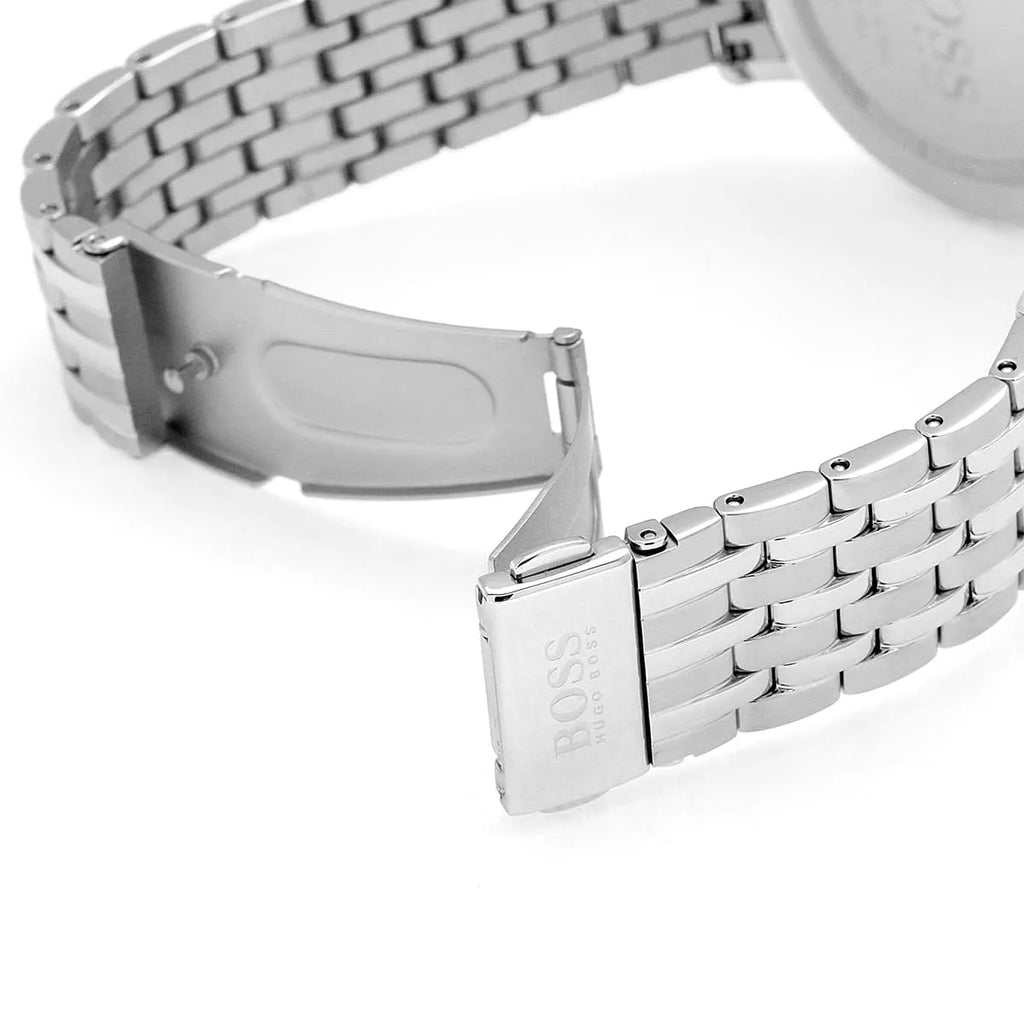 Hugo Boss Corporal 1513642 40mm Men’s Quartz Watch – Blue Dial & Stainless Steel Bracelet