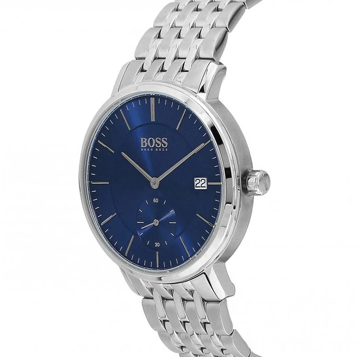 Hugo Boss Corporal 1513642 40mm Men’s Quartz Watch – Blue Dial & Stainless Steel Bracelet