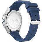 Hugo Boss Velocity 1513717 44mm Men’s Chronograph Watch – Black Dial & Blue Silicone Rubber Strap