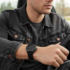 Hugo Boss Velocity 1513720 44mm Men’s Chronograph Watch – Black Dial & Black Silicone Strap