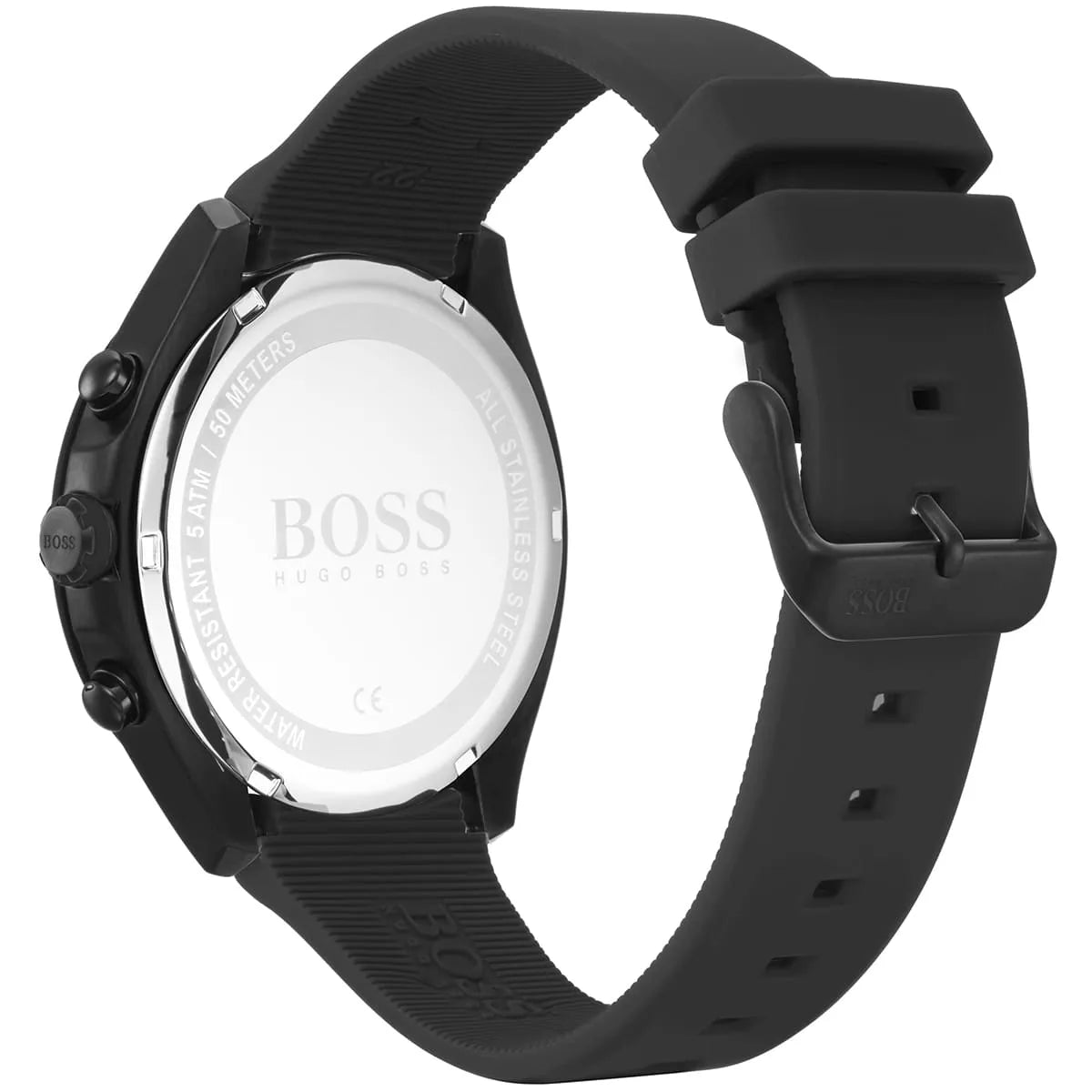 Hugo Boss Velocity 1513720 44mm Men’s Chronograph Watch – Black Dial & Black Silicone Strap
