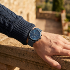 Hugo Boss Skymaster 1513836 43mm Men’s Chronograph Watch – Blue Dial & Stainless Steel Mesh Bracelet