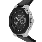 Hugo Boss Taper 1514085 45mm Men’s Chronograph Watch – Black Dial & Black Rubber Strap