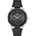 Hugo Boss Taper 1514085 45mm Men’s Chronograph Watch – Black Dial & Black Rubber Strap