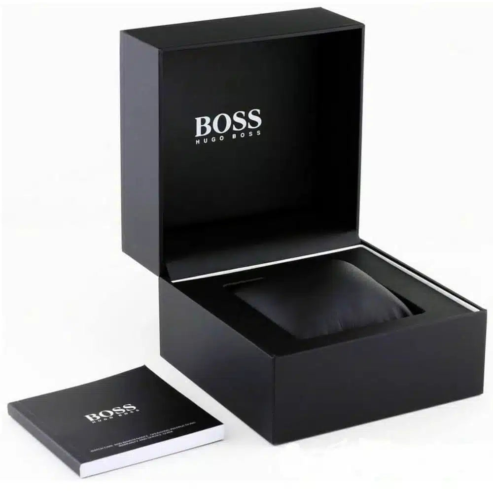 Hugo Boss Grand Prix 1514226 44mm Men’s Chronograph Watch – Blue Dial & Stainless Steel Bracelet