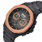 Hugo Boss Taper 1514090 45mm Men’s Chronograph Watch – Black Dial & Black Stainless Steel Link Bracelet