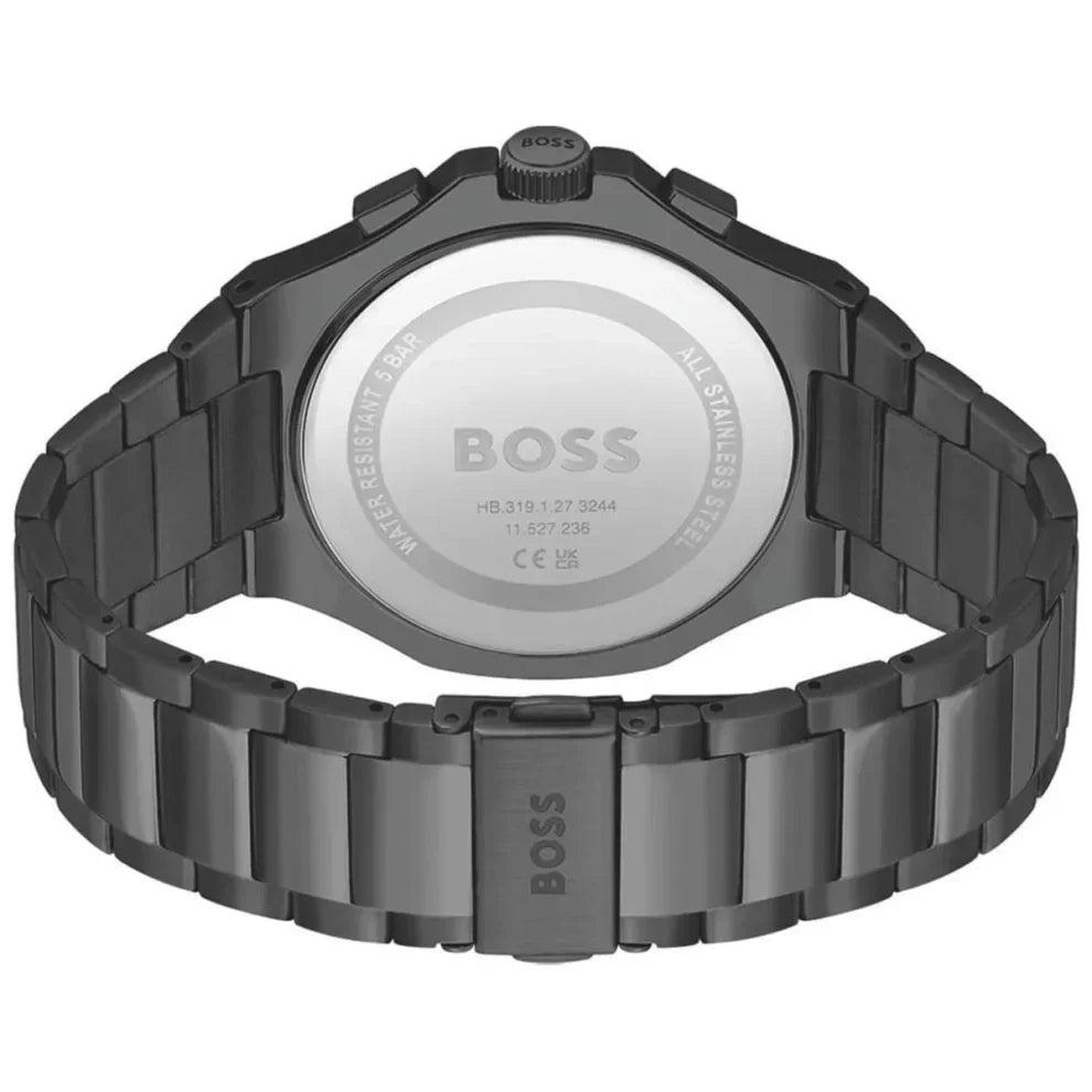 Hugo Boss Taper 1514090 45mm Men’s Chronograph Watch – Black Dial & Black Stainless Steel Link Bracelet