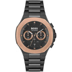 Hugo Boss Taper 1514090 45mm Men’s Chronograph Watch – Black Dial & Black Stainless Steel Link Bracelet