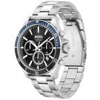 Hugo Boss Troper 1514101 45mm Men’s Chronograph Watch – Black Sunray Dial & Silver Stainless Steel Link Bracelet