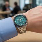 Hugo Boss Strike 1792156 Men's Silver Steel Watch With Textured Green Dial 1514241 41mm Men’s Chronograph Watch – Green Dial & Stainless Steel Bracelet