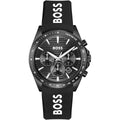 Hugo Boss Strike 1514289 41mm Men’s Chronograph Watch – Black Dial & Black Rubber Strap