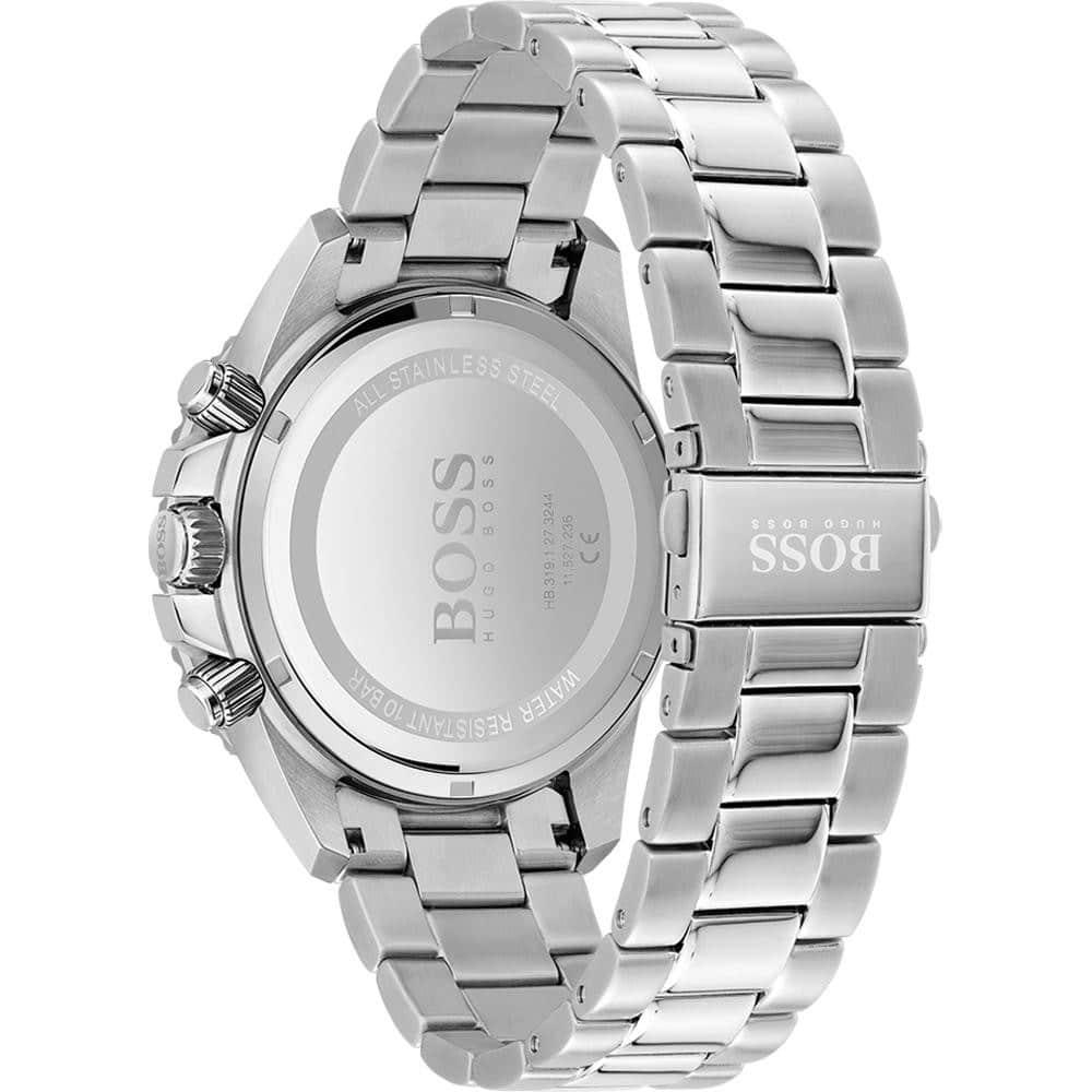 Hugo Boss Admiral 1513907 46mm Men’s Chronograph Watch – Blue Dial & Stainless Steel Bracelet