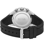 Hugo Boss Admiral 1513912 46mm Men’s Chronograph Watch – Black Dial & Black Silicone Strap