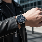 Hugo Boss Admiral 1513912 46mm Men’s Chronograph Watch – Black Dial & Black Silicone Strap