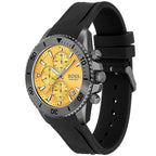 Hugo Boss Admiral 1513968 46mm Men’s Chronograph Watch – Yellow Dial & Black Silicone Strap