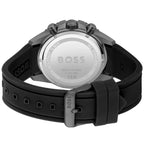 Hugo Boss Admiral 1513968 46mm Men’s Chronograph Watch – Yellow Dial & Black Silicone Strap