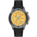 Hugo Boss Admiral 1513968 46mm Men’s Chronograph Watch – Yellow Dial & Black Silicone Strap