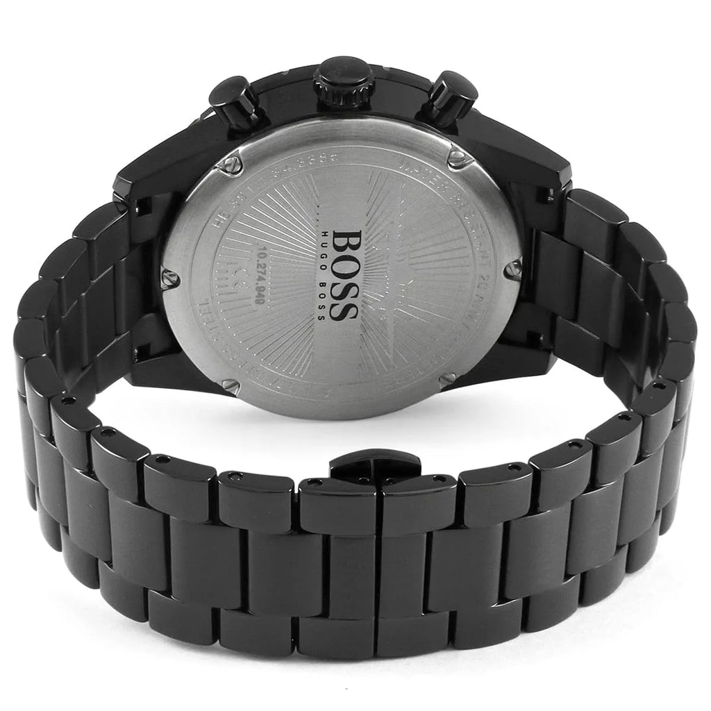 Hugo Boss Aero 1513771 44mm Men’s Chronograph Watch – Black Dial & Stainless Steel Bracelet
