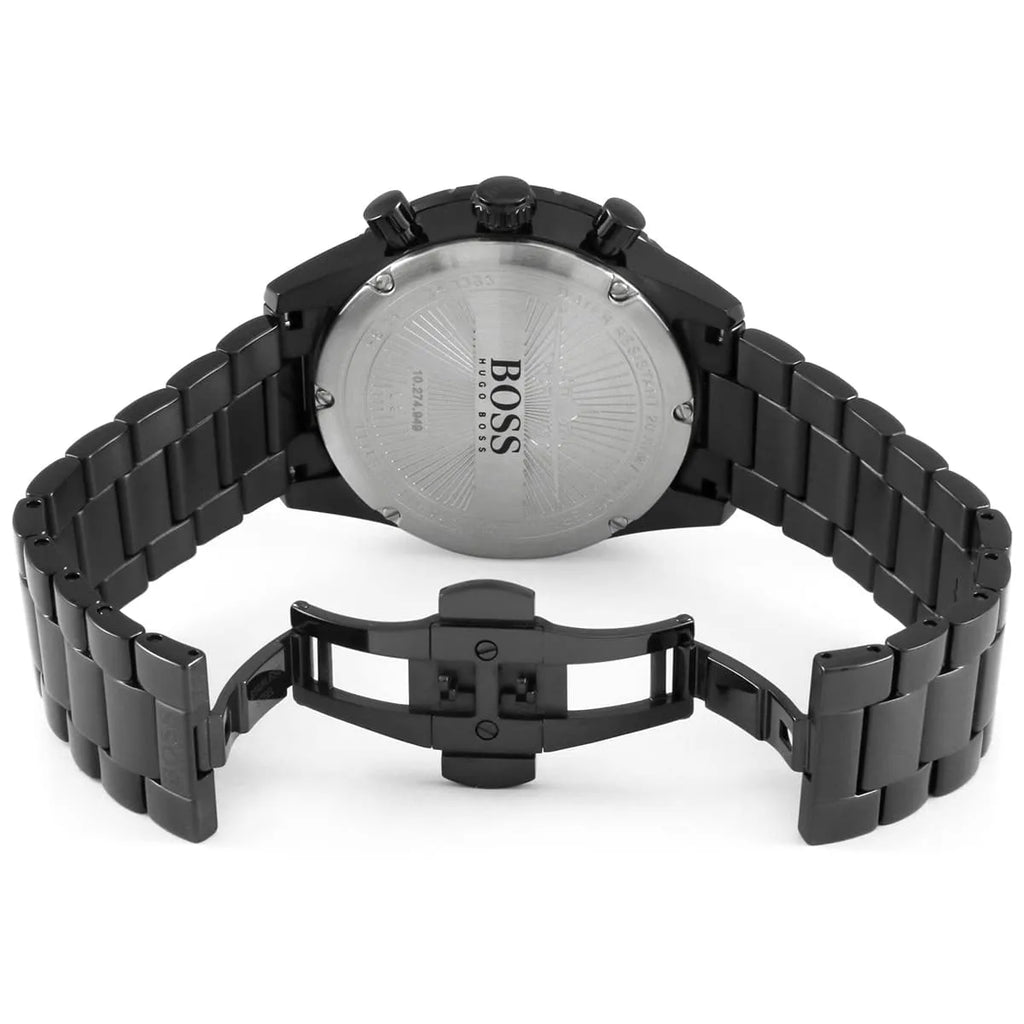 Hugo Boss Aero 1513771 44mm Men’s Chronograph Watch – Black Dial & Stainless Steel Bracelet