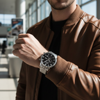 Hugo Boss Aeroliner 1512446 44mm Men’s Chronograph Watch – Black Dial & Stainless Steel Bracelet