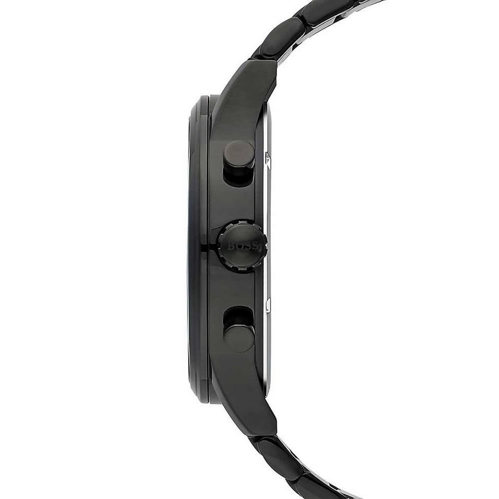 Hugo Boss Aeroliner 1513180 44mm Men’s Chronograph Watch – Black Dial & Stainless Steel Bracelet