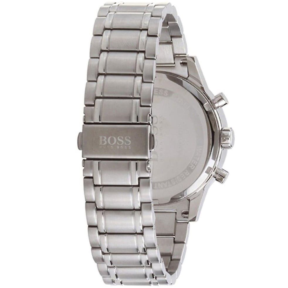 Hugo Boss Aeroliner 1513183 44mm Men’s Chronograph Watch – Blue Dial & Silver-tone Bracelet