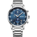 Hugo Boss Aeroliner 1513183 44mm Men’s Chronograph Watch – Blue Dial & Silver-tone Bracelet