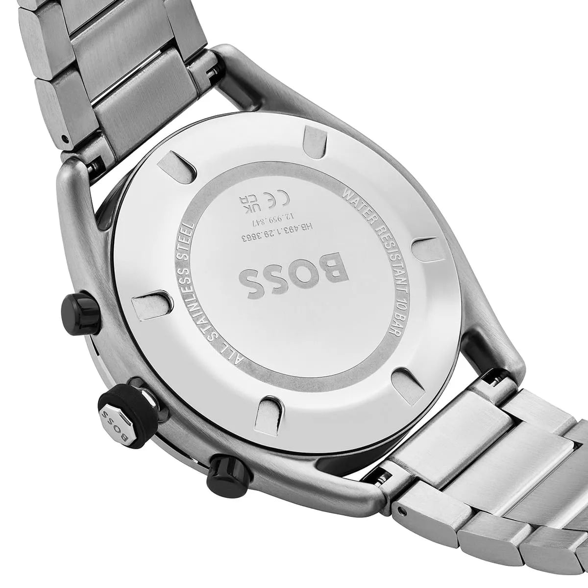 Hugo Boss Center Court 1514023 44mm Men’s Chronograph Watch – Black Dial & Silver-tone Link Bracelet