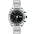 Hugo Boss Center Court 1514023 44mm Men’s Chronograph Watch – Black Dial & Silver-tone Link Bracelet
