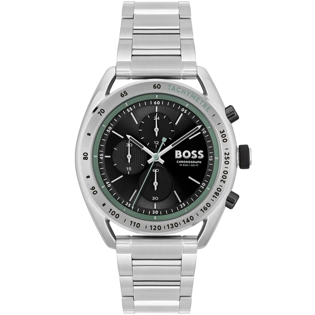 Hugo Boss Center Court 1514023 44mm Men’s Chronograph Watch – Black Dial & Silver-tone Link Bracelet