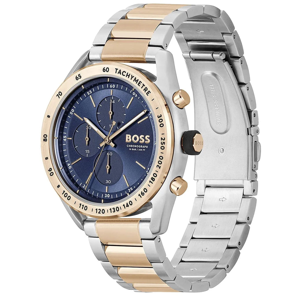 Hugo Boss Center Court 1514026 44mm Men’s Chronograph Watch – Blue Dial & Stainless Steel Bracelet