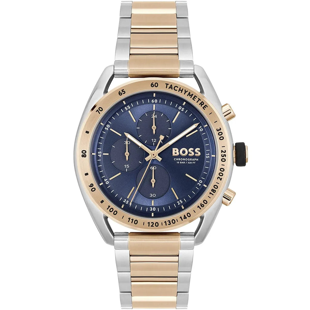 Hugo Boss Center Court 1514026 44mm Men’s Chronograph Watch – Blue Dial & Stainless Steel Bracelet