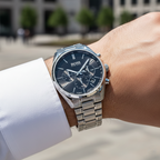 Hugo Boss Champion 1513871 44mm Men’s Chronograph Watch – Black Dial & Silver-tone Bracelet